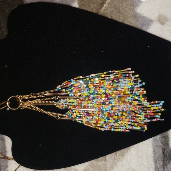 Super Long Beaded Necklace *A6 - Picture 2 of 4